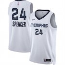 Men's Memphis Grizzlies Cam Spencer White 2024 Draft Association Edition Jersey