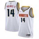 Men's Denver Nuggets DaRon Holmes II White 2024 Draft Association Edition Jersey