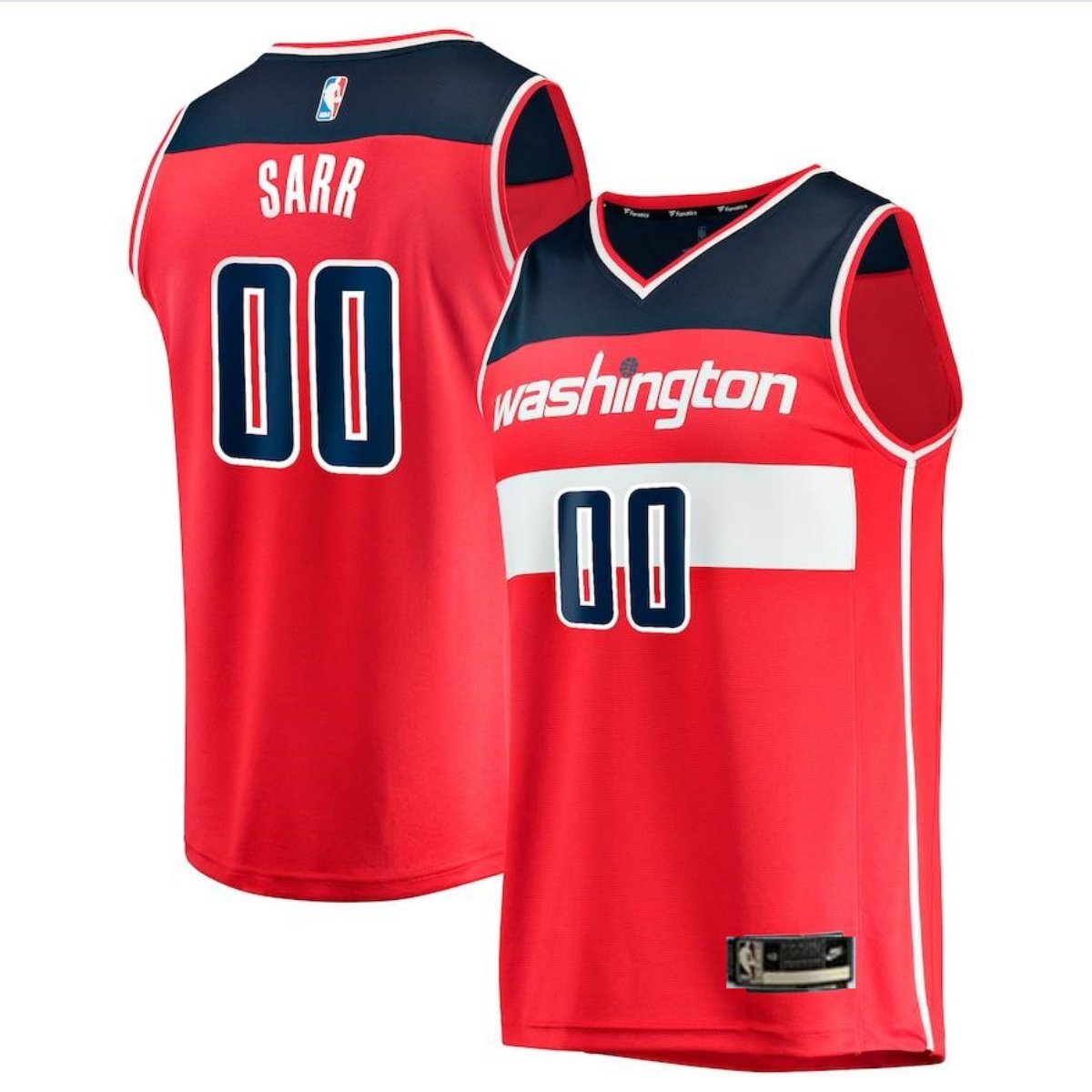Mens Washington Wizards Alexandre Sarr 2024 Draft Fast Break Icon Jersey Red