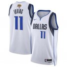 Men's Dallas Mavericks Kyrie Irving White 2024 Finals Association Edition Jersey
