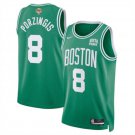 Men's Boston Celtics Kristaps Porzingis Green 2024 Finals Icon Edition Stitched Jersey