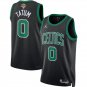 Men's Boston Celtics Jayson Tatum Black 2024 Finals Statement Edition Stitched Jersey