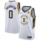 Men's Pacers Tyrese Haliburton Basketball Jersey White 2024
