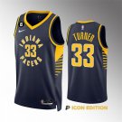 Men's & Youth Pacers Myles Turner Icon Basketball Jersey Navy Blue