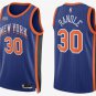 Men's Knicks Julius Randle City Basketbsall Jersey Blue 2024