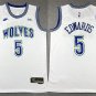 Men's Youth Timberwolves Anthony Edwards White Basketball Jersey