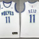 Men's Youth Minnesota Timberwolves Naz Reid White Classic Edition Stitched Jersey