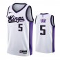 Men's Kings De'Aaron Fox Association Basketball Jersey White 2023