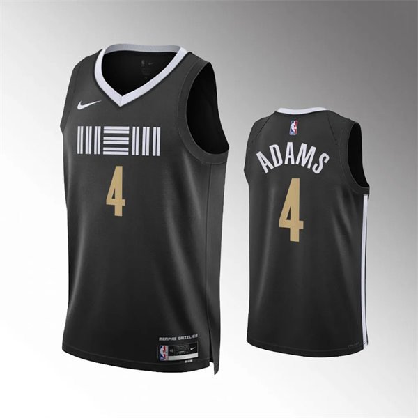 Mens Memphis Grizzlies Steven Adams Black 2023-24 City Edition Swingman Jersey