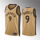 Men's Toronto Raptors RJ Barrett Gold 2023-24 City Edition Basketball Jersey