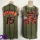 Men's Toronto Raptors Vince Carter Basketball MN Jersey Camo Green
