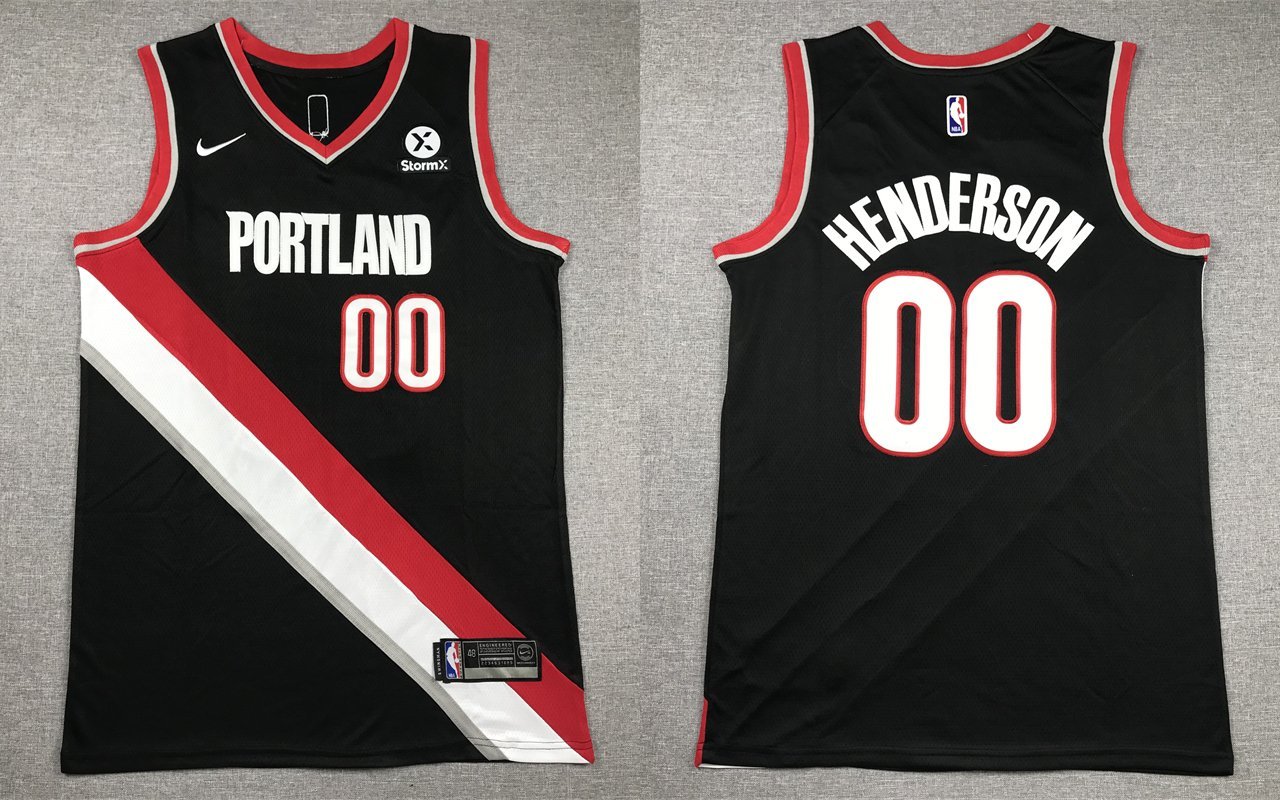 Men's Blazers Scoot Henderson Stitched Jersey Black 2023