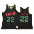 Men Houston Rockets Clyde Drexler Black Hardwood Classics Neapolitan Collection Jersey