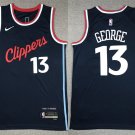 Mens Youth Los Angeles Clippers Paul George 2024-25 Icon Edition Basketball Jersey Navy