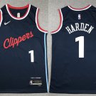 Mens Youth Los Angeles Clippers James Harden 2024-25 Icon Edition Jersey Navy