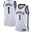 Men's & Youth Nets Mikal Bridges Stitched Jersey White
