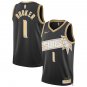 Men's Phoenix Suns Devin Booker 2024 Basketball Stitched Jersey Black Gold
