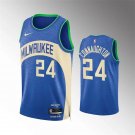 Mens Milwaukee Bucks Pat Connaughton Royal 2023-24 City Edition Jersey