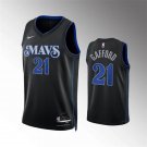Mens Dallas Mavericks Daniel Gafford Black 2023-24 City Edition Swingman Jersey