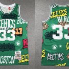 Men's Mitchell & Ness Celtics Larry Bird Swingman Graffiti Basketball Jersey