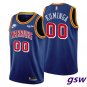 Men's Warriors #00 Jonathan Kuminga 75th Anniversary Jersey Blue