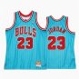 Men Chicago Bulls #23 Michael Jordan Jersey Blue Throwback