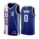 Men & Youth #0 Malik Monk Sacramento Kings 2023/24 City Edition Blue Jersey