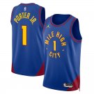 Men & Youth #1 Michael Porter Jr. Denver Nuggets Statement Edition Blue Jersey