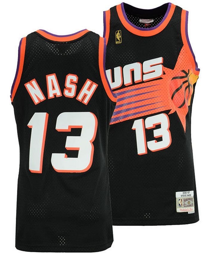 Men & Youth #13 Steve Nash Phoenix Suns Throwback Edition Black Jersey