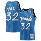 Men & Youth #32 Shaquille O'Neal Orlando Magic Throwback Blue Pinstripe Jersey