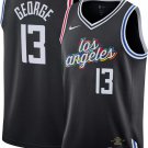 Men & Youth #13 Paul George Los Angeles Clippers City Edition Black Jersey