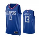 Men & Youth #13 Paul George Los Angeles Clippers Icon Edition Blue Jersey