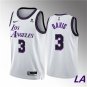 Men & Youth #3 Anthony Davis Los Angeles Lakers 2022-23 City Edition White Jersey