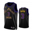 Men & Youth #3 Anthony Davis Los Angeles Lakers 2023-24 City Edition Black Jersey