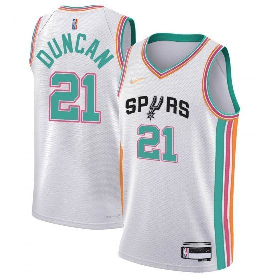 Men & Youth #21 Tim Duncan San Antonio Spurs City Edition White Jersey