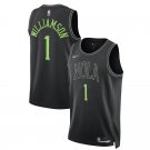 Men & Youth #1 Zion Williamson New Orleans Pelicans 2023-24 City Edition Black Jersey