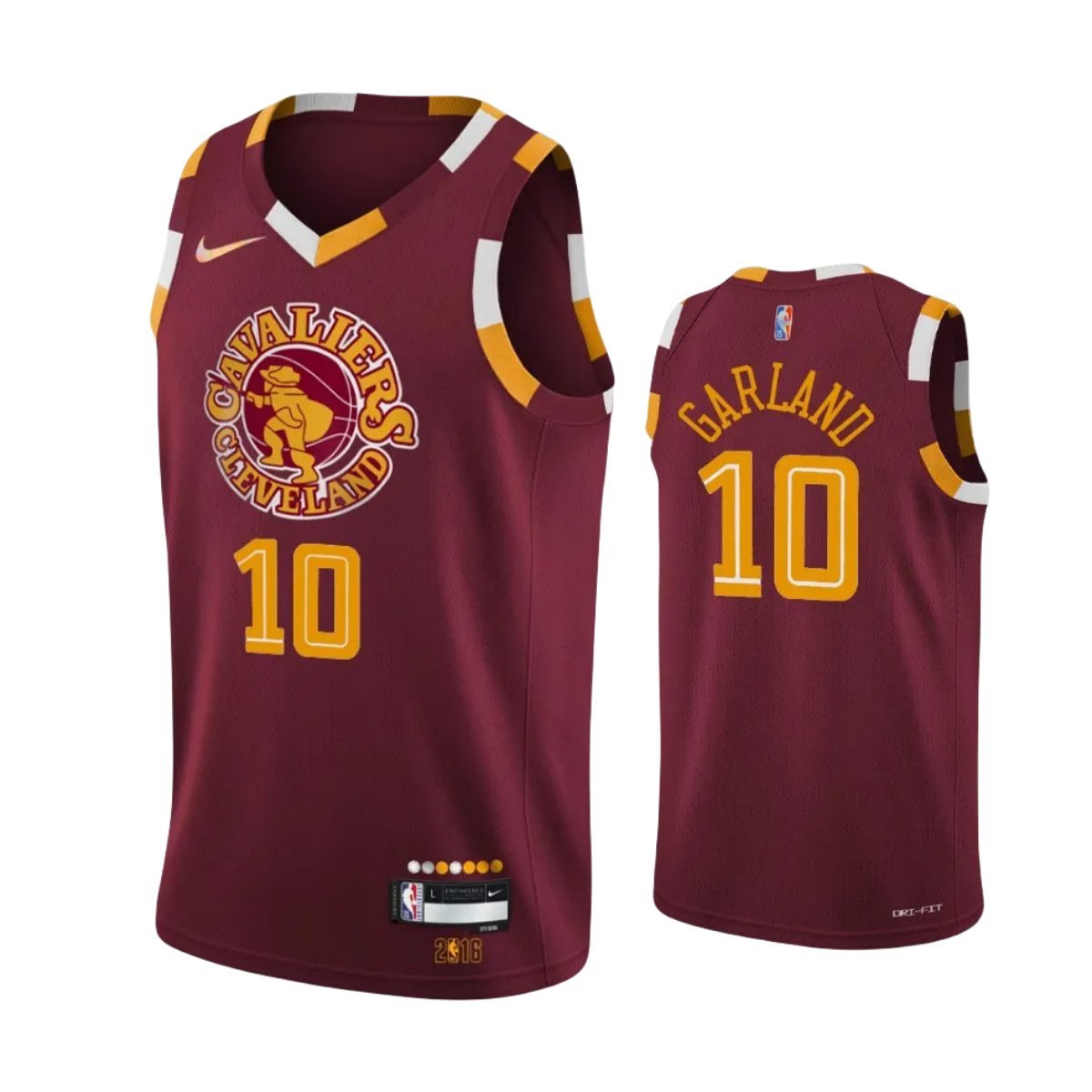 Men & Youth Cleveland Cavaliers #10 Darius Garland 75th Anniversary City Edition Red Jersey