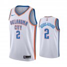 Men & Youth #2 Shai Gilgeous-Alexander Oklahoma City Thunder Association Edition White Jersey