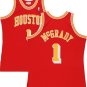 Men's #1 Tracy McGrady Houston Rockets Red Jersey