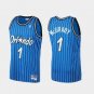 Men's #1 Tracy McGrady Orlando Magic Throwback Edition Blue Jersey