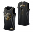 Men & Youth #7 Jaylen Brown Boston Celtics Black Golden Edition Jersey