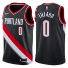 Men & Youth #0 Damian Lillard Portland Trail Icon Edition Black Jersey