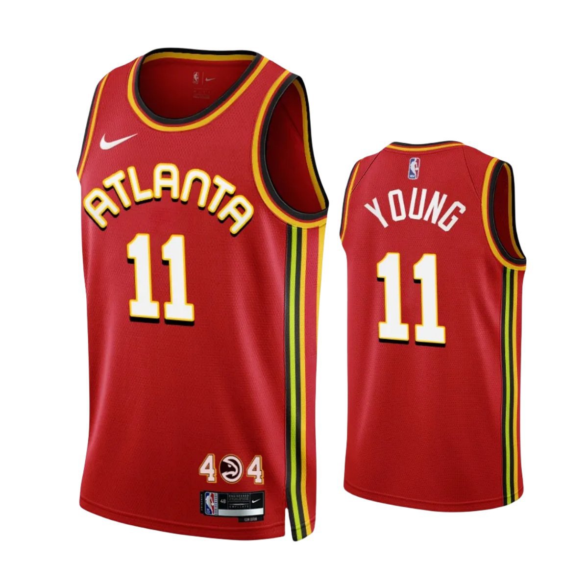 Men & Youth #11 Trae Young Atlanta Hawks 2022/23 Icon Edition Red Jersey