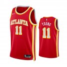 Men & Youth #11 Trae Young Atlanta Hawks 2022/23 Icon Edition Red Jersey