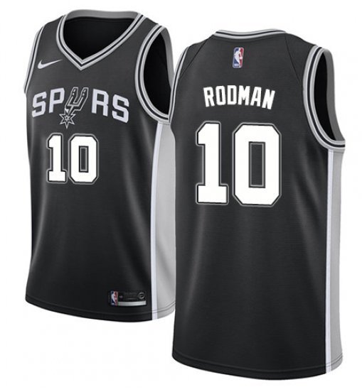 Men & Youth #10 Dennis Rodman San Antonio Spurs Statement Edition Black Jersey