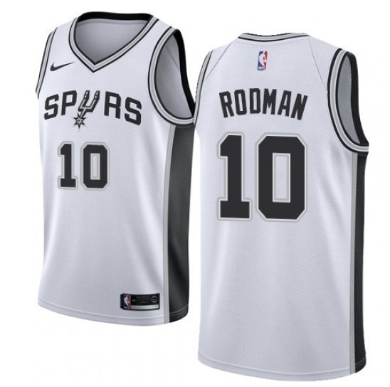 Men & Youth #10 Dennis Rodman San Antonio Spurs Association Edition White Jersey