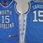 Men's #15 Vince Carter UNC College Blue Jersey