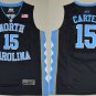 Men's #15 Vince Carter UNC College Black Jersey