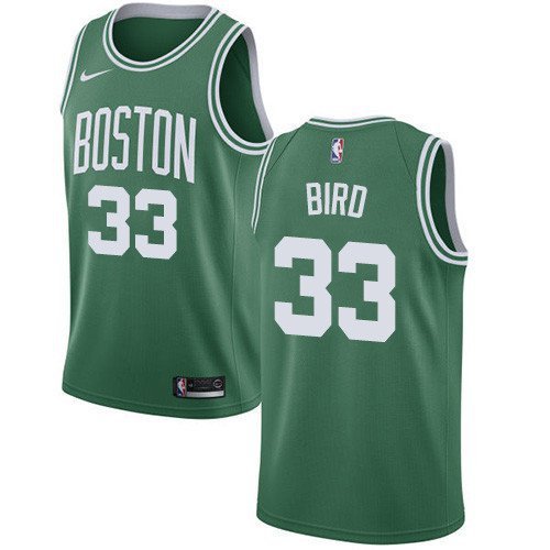 Men's #33  Larry Bird Boston Celtics Icon Edition Green Jersey