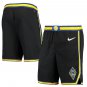 Men's Golden State Warriors Stitched Black Basketball Pockets Shorts